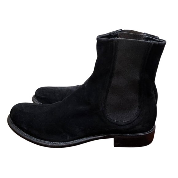 Rocco P. Hand Made Torre Saw Patrisio Women's Black Suede Chelsea boots 39.5 - Picture 6 of 12